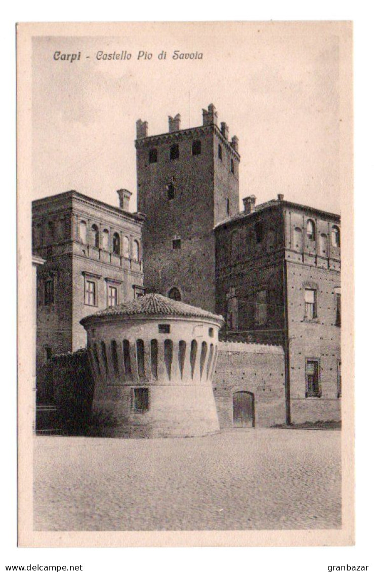 CARPI, IL CASTELLO PIO DI SAVOIA, B/N, F/P, NON VIAGGIATA      **//** - Carpi