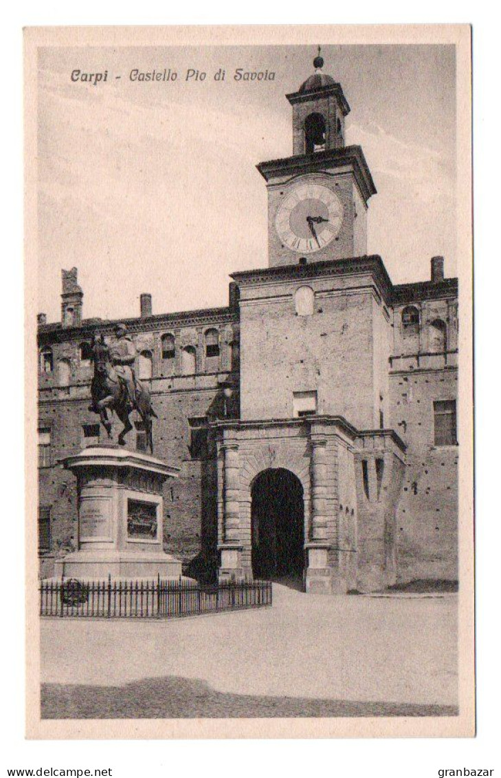 CARPI, IL CASTELLO PIO DI SAVOIA, B/N, F/P, NON VIAGGIATA      **//** - Carpi