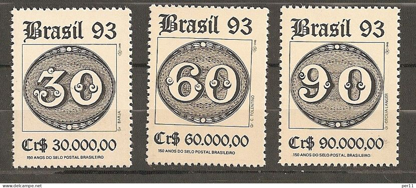 Brazil  1991 - 1994 Many Different Stamps;  MNH / ** ;   12 Photos        (bra03) - Unused Stamps