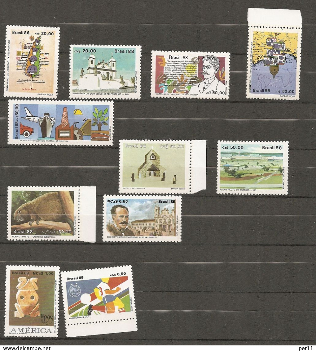 Brazil  1991 - 1994 Many Different Stamps;  MNH / ** ;   12 Photos        (bra03) - Unused Stamps