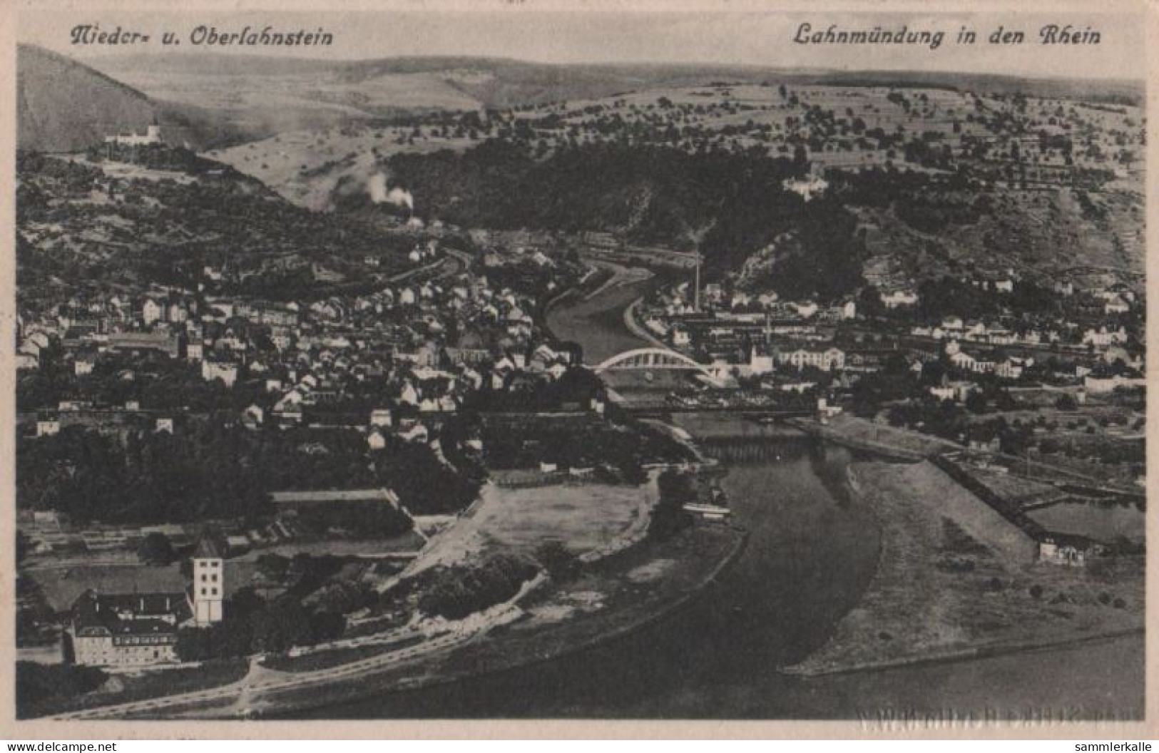 85974 - Lahnstein-Niederlahnstein - Oberlahnstein - Lahnmündung - 1930 - Lahnstein