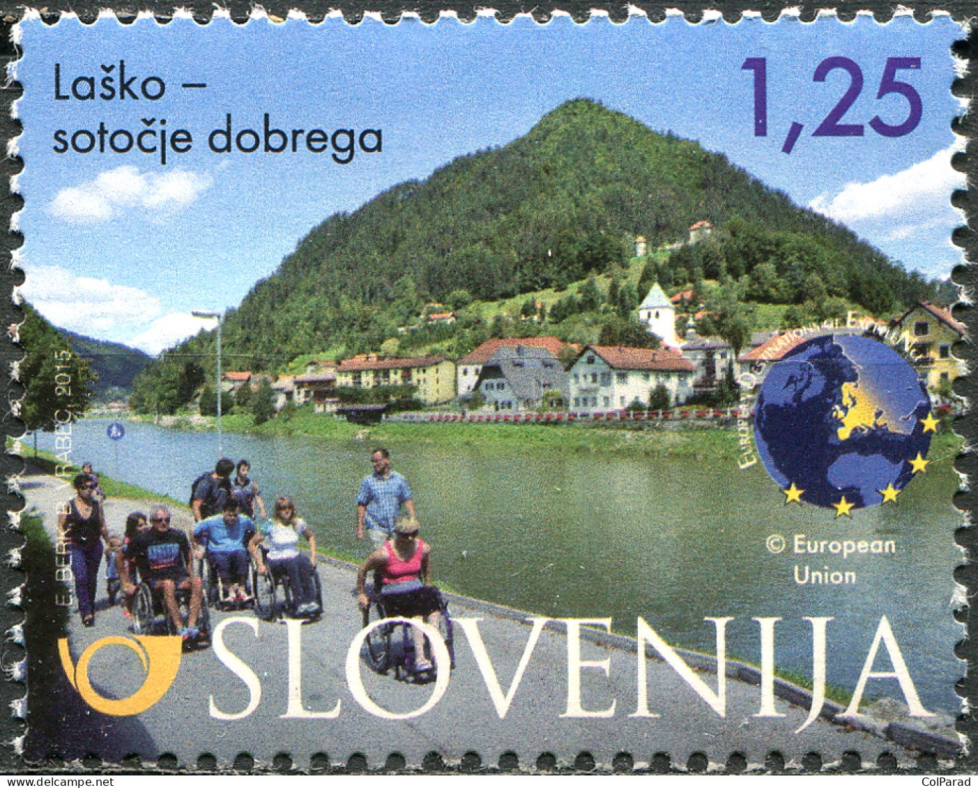 SLOVENIA - 2015 - STAMP MNH ** - Outstanding European Destinations. Laško - Slowenien