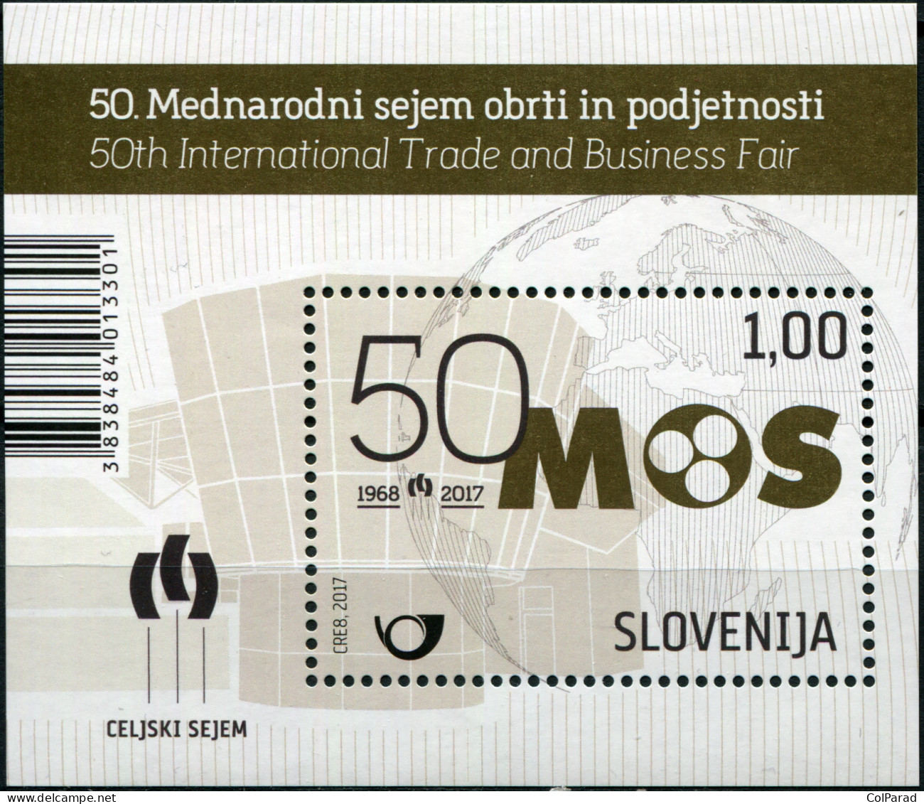 SLOVENIA - 2017 - S/S MNH ** - International Trade And Business Fair – 50 Years - Slowenien