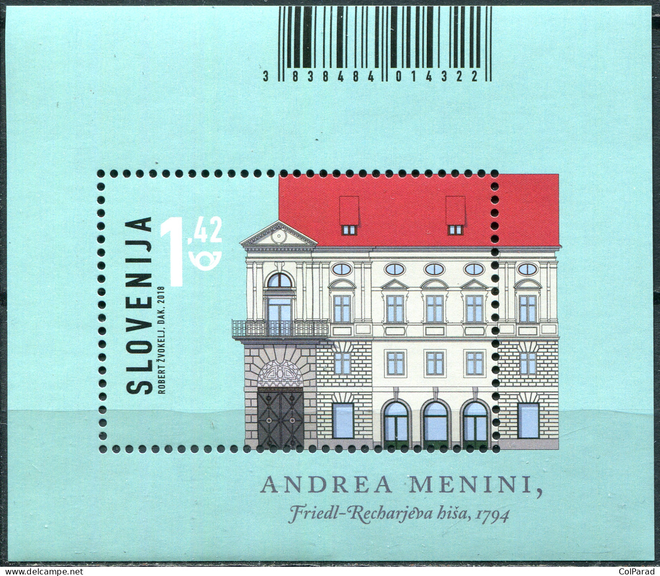 SLOVENIA - 2018 - SOUVENIR SHEET MNH ** - Architecture In Slovenia - Slovénie