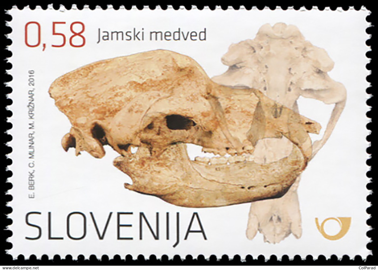 SLOVENIA - 2016 - STAMP MNH ** - Cave Bear - Slowenien