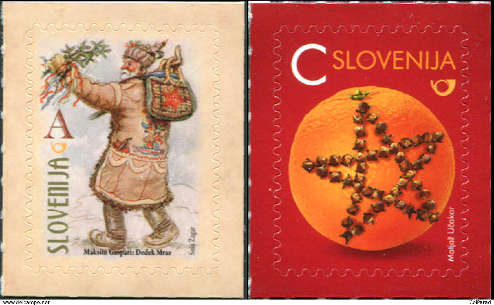 SLOVENIA - 2016 - SET MNH ** - New Year - Grandfather Frost, Orange With Cloves - Slowenien