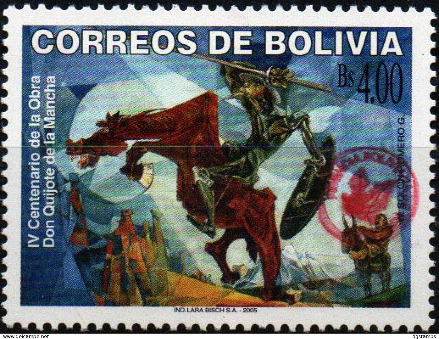Bolivia 2018 ** CEFIBOL 2371C, (2005 #1864) IV Centenary Of Don Quixote. Only 25 Known. - Bolivia
