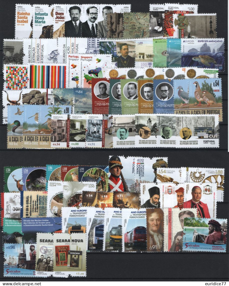 Portugal 2021 - Complete Year Set Mnh** - Años Completos