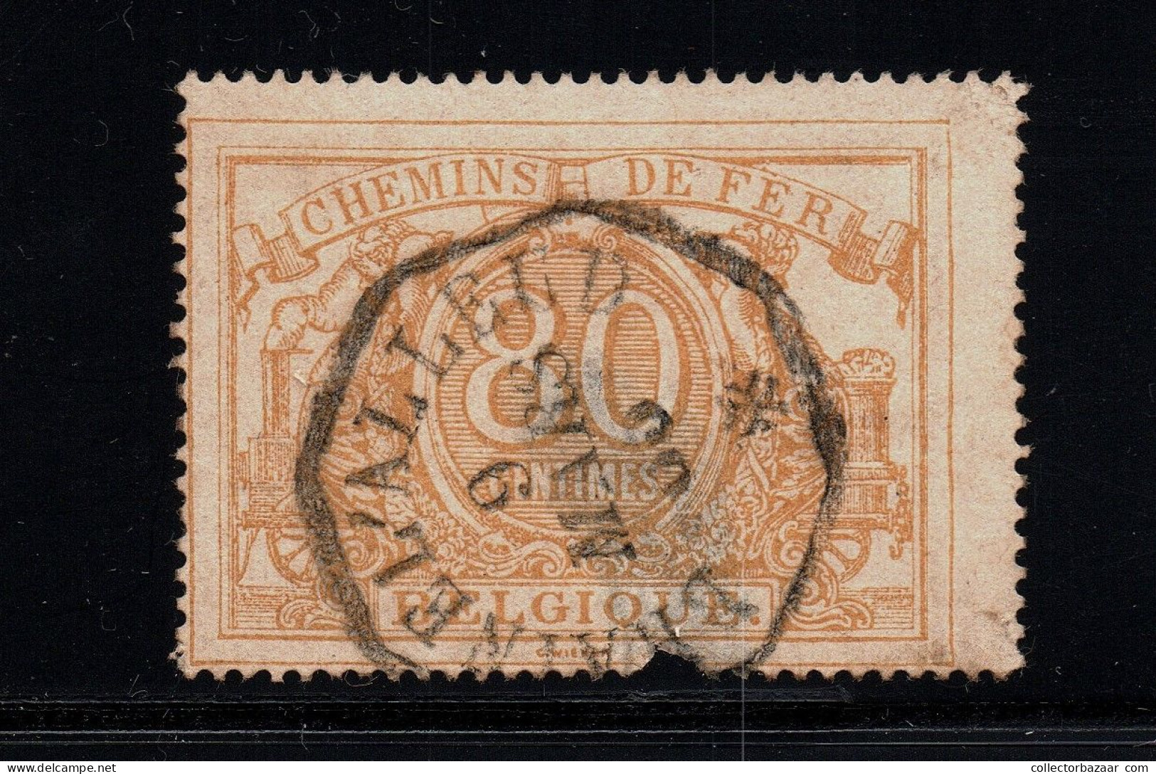 Belgium Belgique Braine-l'Alleud Railway Railroad Stamps Chemins De Fer - Afgestempeld