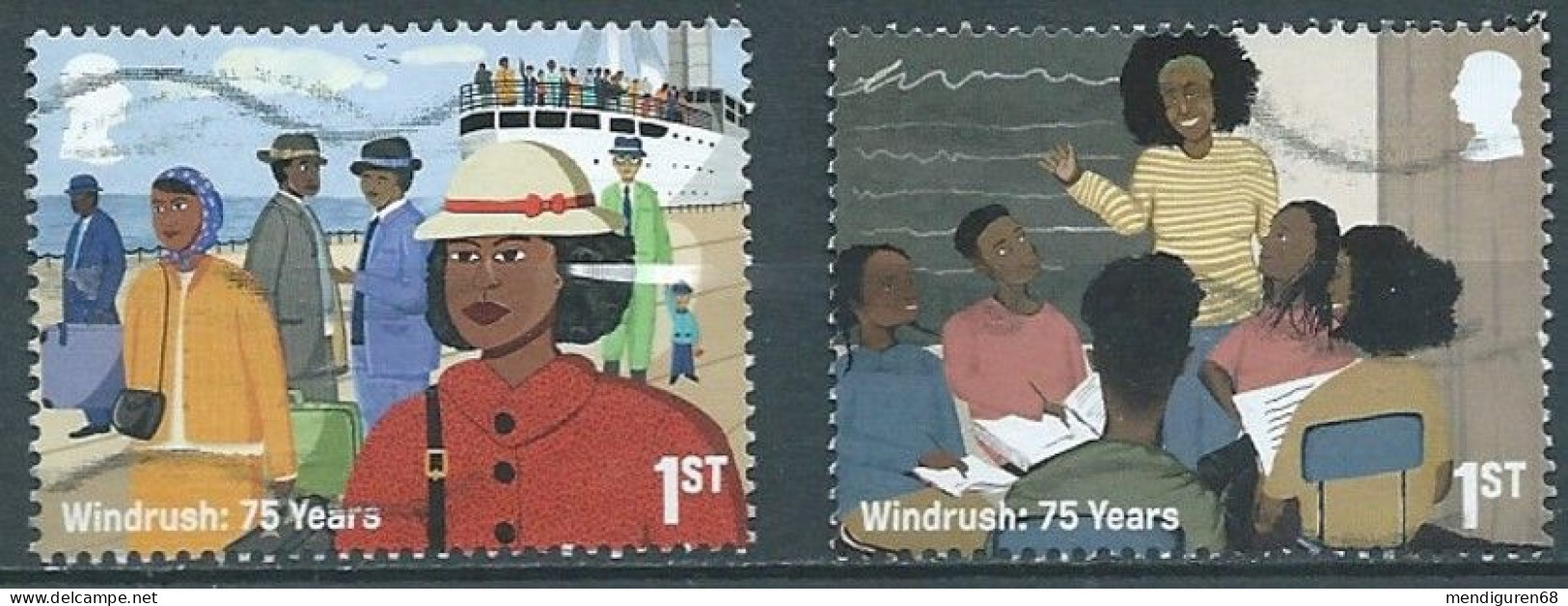 GROSSBRITANNIEN GRANDE BRETAGNE GB 2023 WINDRUSHWINDRUSH CRICKET CARNIVAL FOOD MUSIC 2V SG 5038 MI 5227 YT 5618 SN 4385 - Used Stamps