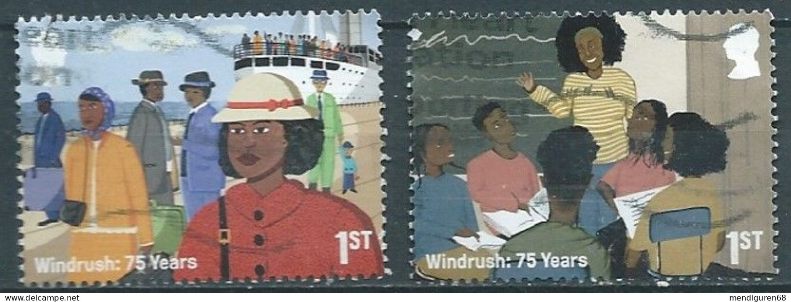 GROSSBRITANNIEN GRANDE BRETAGNE GB 2023 WINDRUSHWINDRUSH CRICKET CARNIVAL FOOD MUSIC 2V SG 5038 MI 5227 YT 5618 SN 4385 - Used Stamps