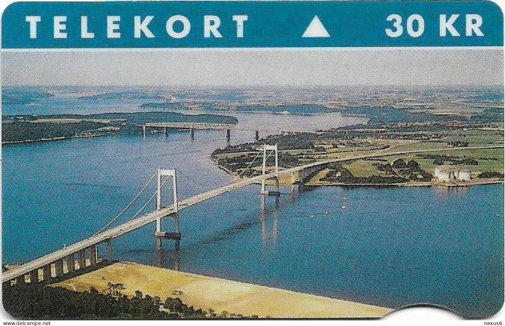 Denmark - Fyns - Bridge Jubilee - TDFS016 (Cn. 3540) - 04.1995, 5.000ex, 30kr, Used - Dänemark
