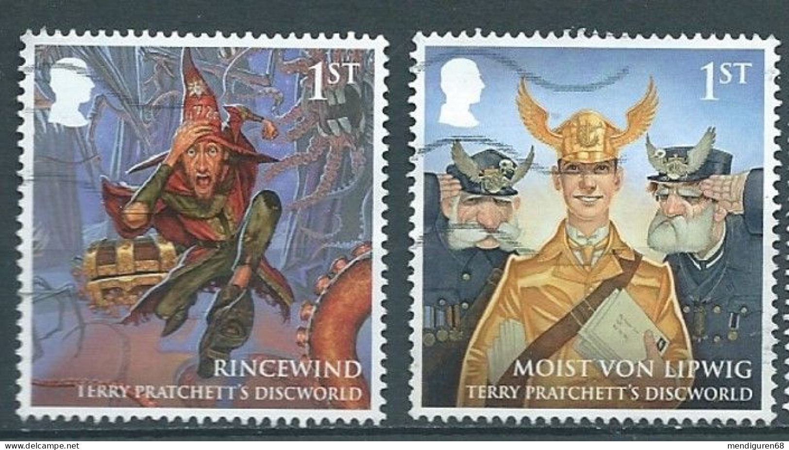 GROSSBRITANNIEN GRANDE BRETAGNE GB 2023 TERRY PRATCHETT'S DISCWORLD SET 2V USED SG 5055-6 MI 5254-5 YT 5645-6 SN 4406-7 - Gebruikt