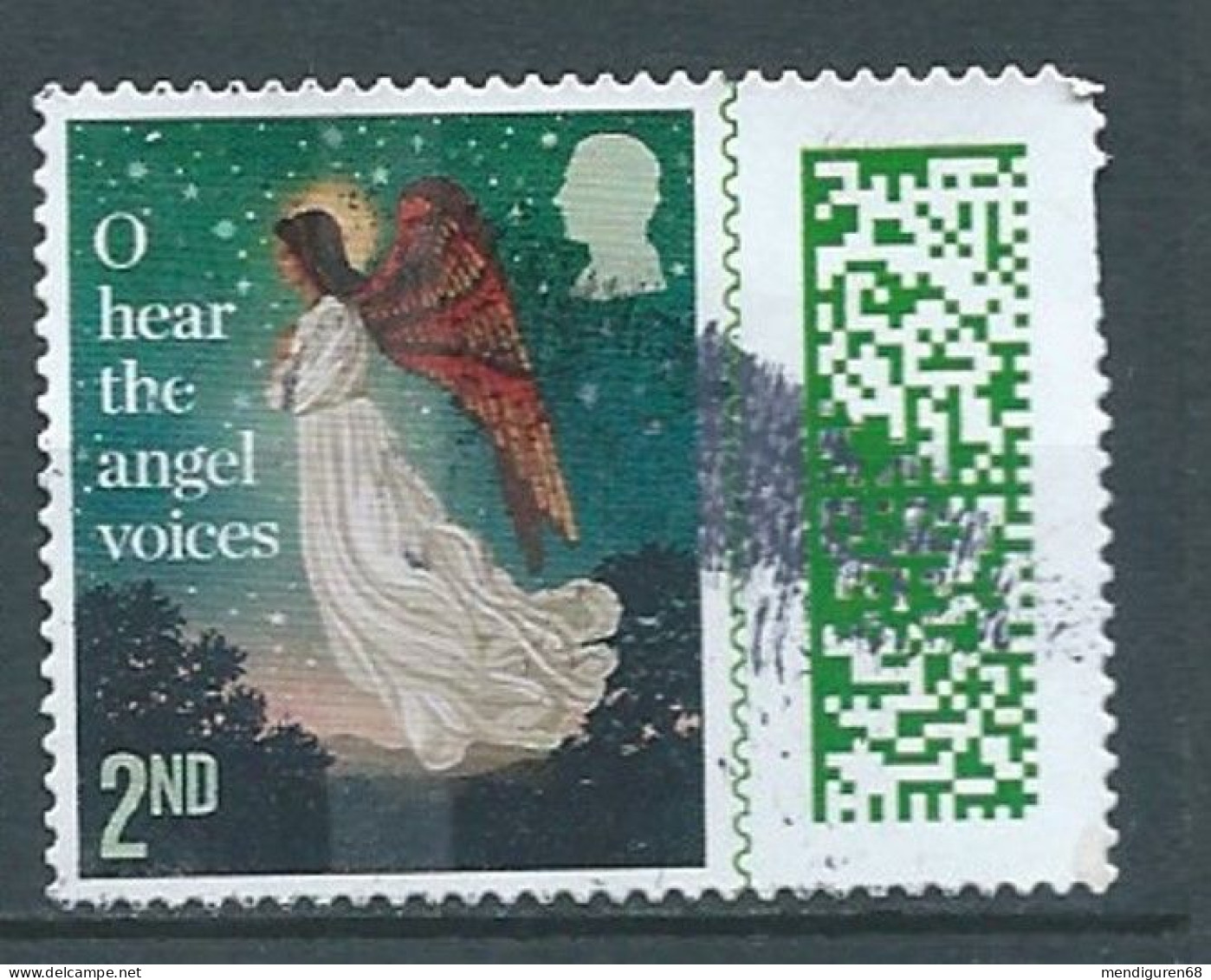 GROSSBRITANNIEN GRANDE BRETAGNE GB 2023 CHRISTMAS S/A: O HOLY NIGHT S/A 2ND USED SG 5100 MI 5337 YT 5728 SN 4443 - Used Stamps