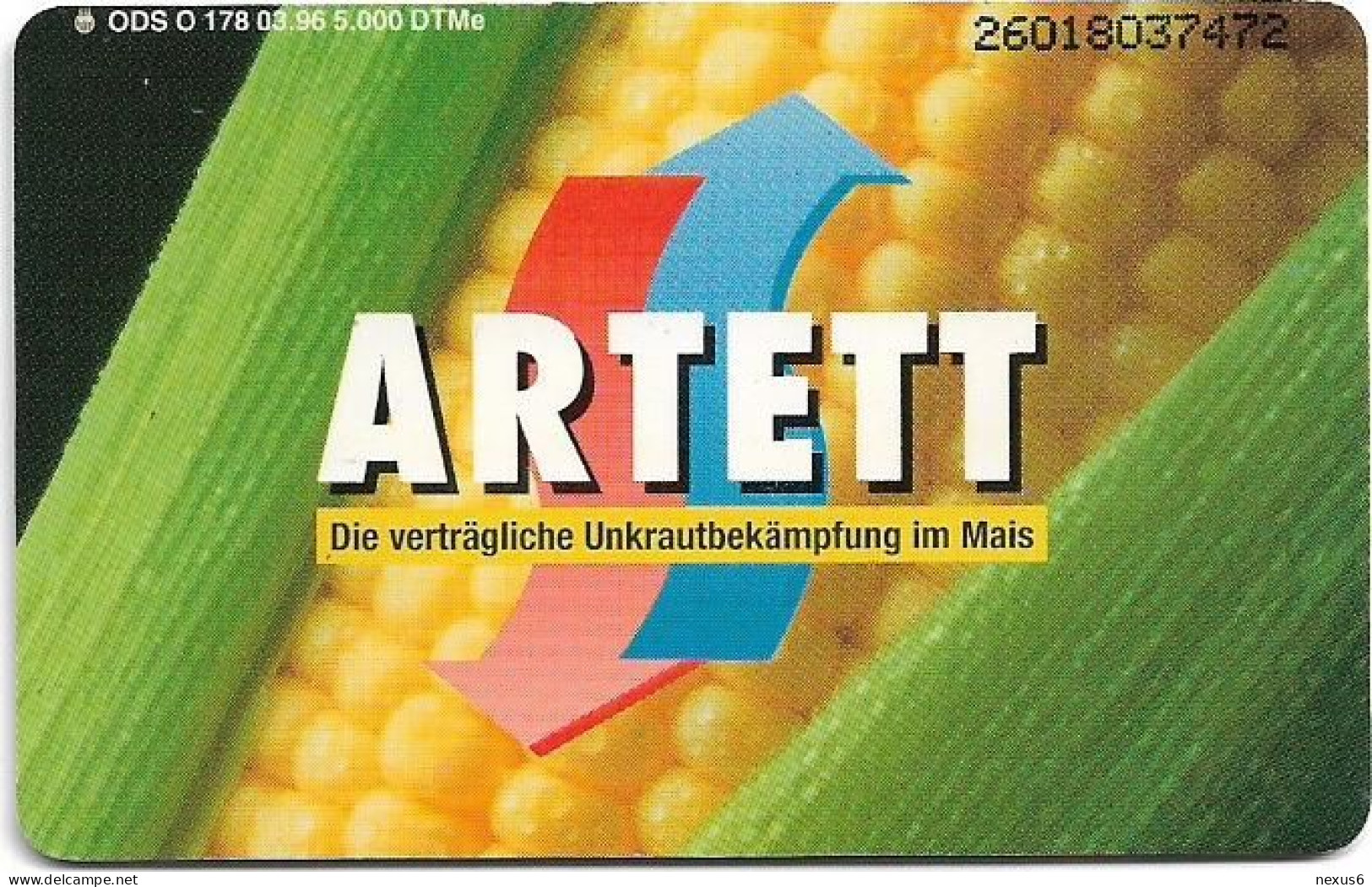 Germany - BASF-Ciba-Artett - Gegen Unkraut Im Mais - O 0178 - 03.1996, 6DM, 5.000ex, Used - O-Series: Kundenserie Vom Sammlerservice Ausgeschlossen