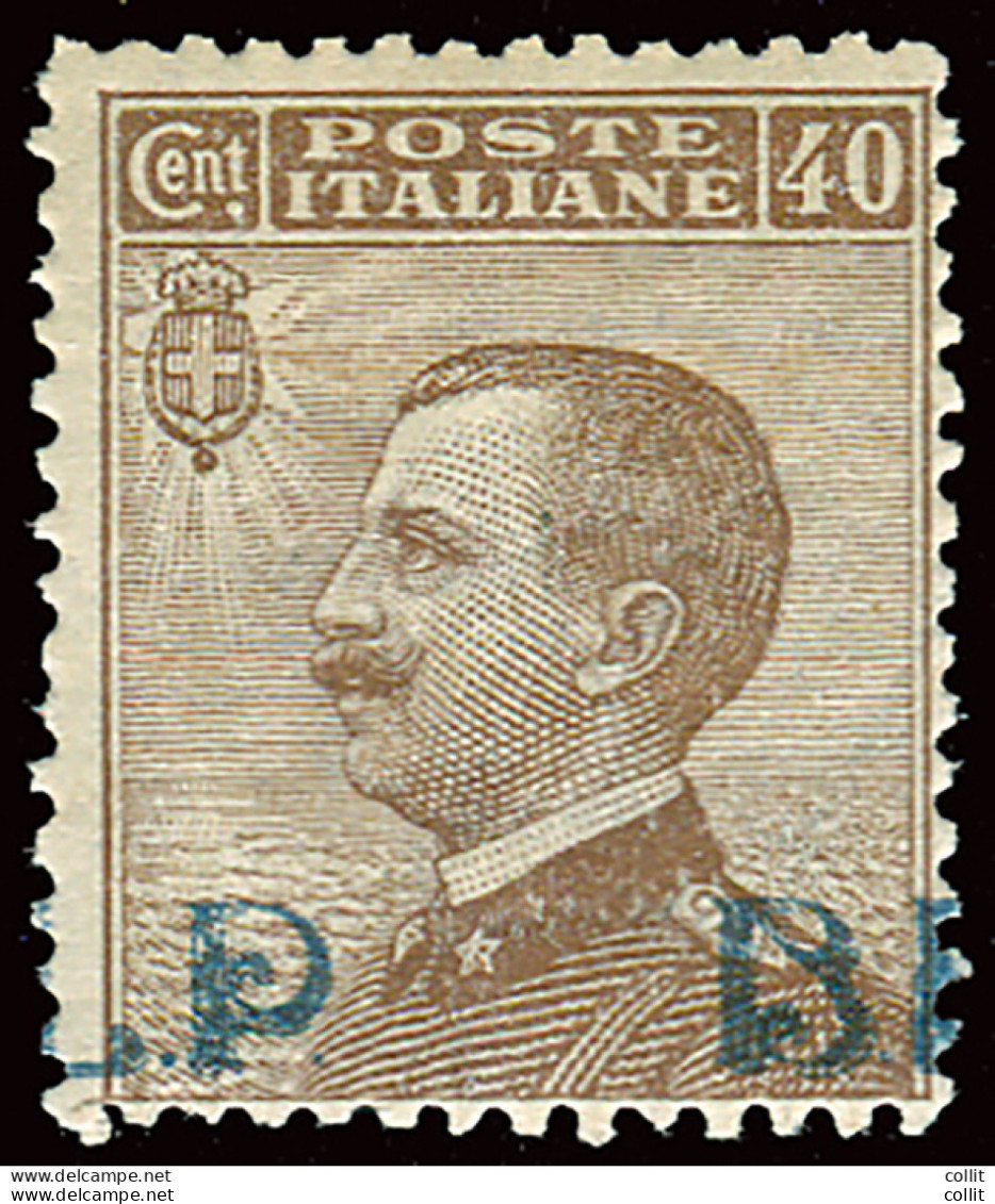 B.L.P. Cent. 40 Soprastampa Fortemente Spostata In Senso Orizzontale "P. B.L." - Mint/hinged