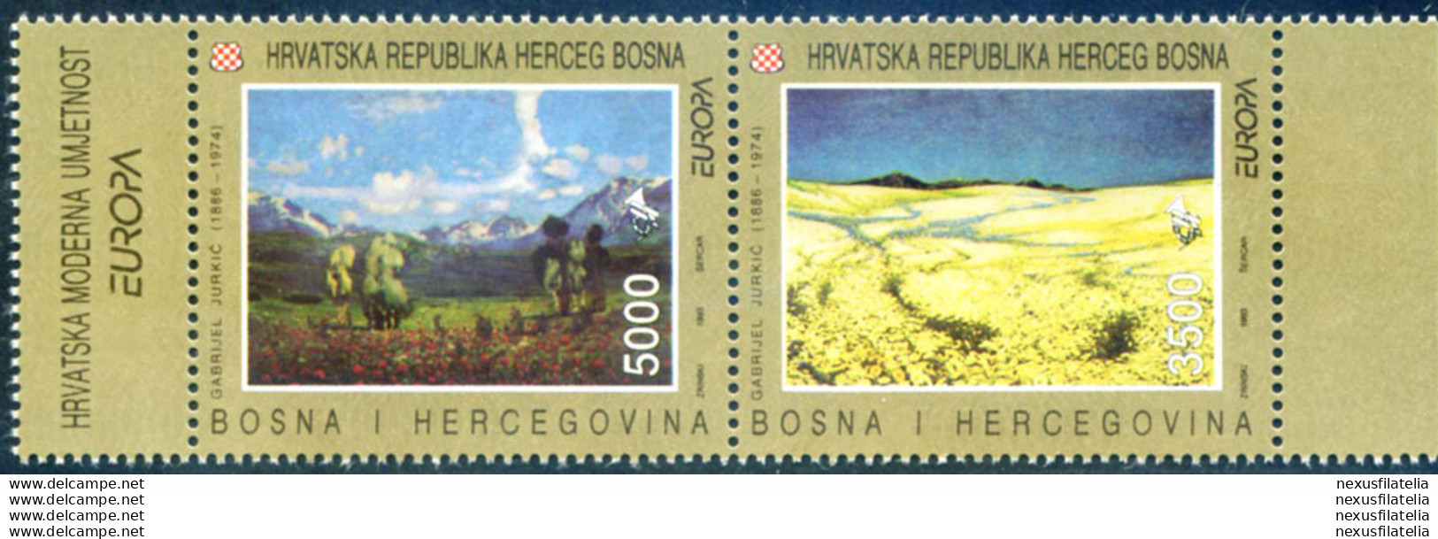 Europa 1993. Serie + Minifoglio. - Bosnia Herzegovina