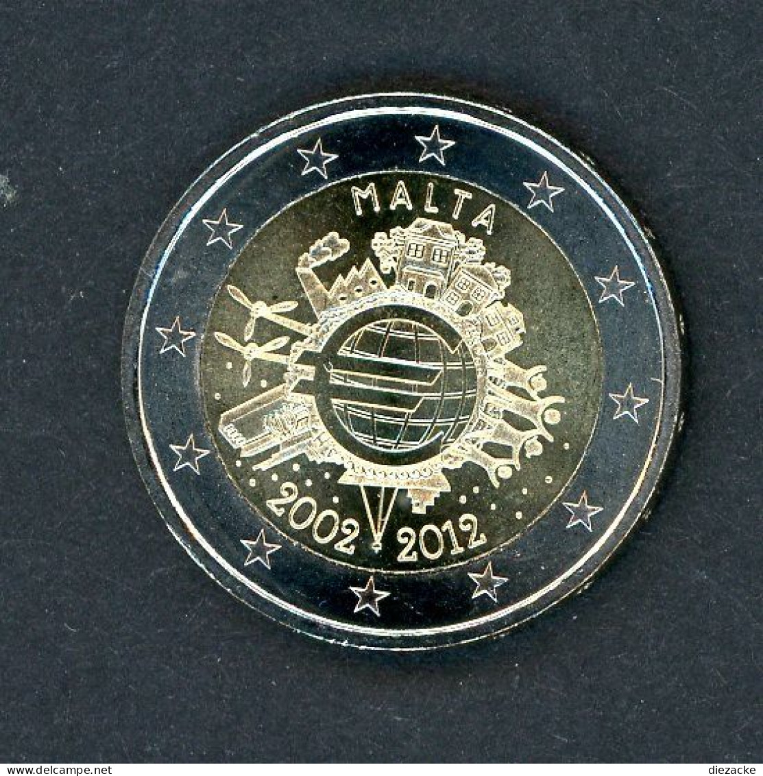 Malta 2012 2 Euro 10 Jahre Euro-Bargeld ST (M5001 - Malta