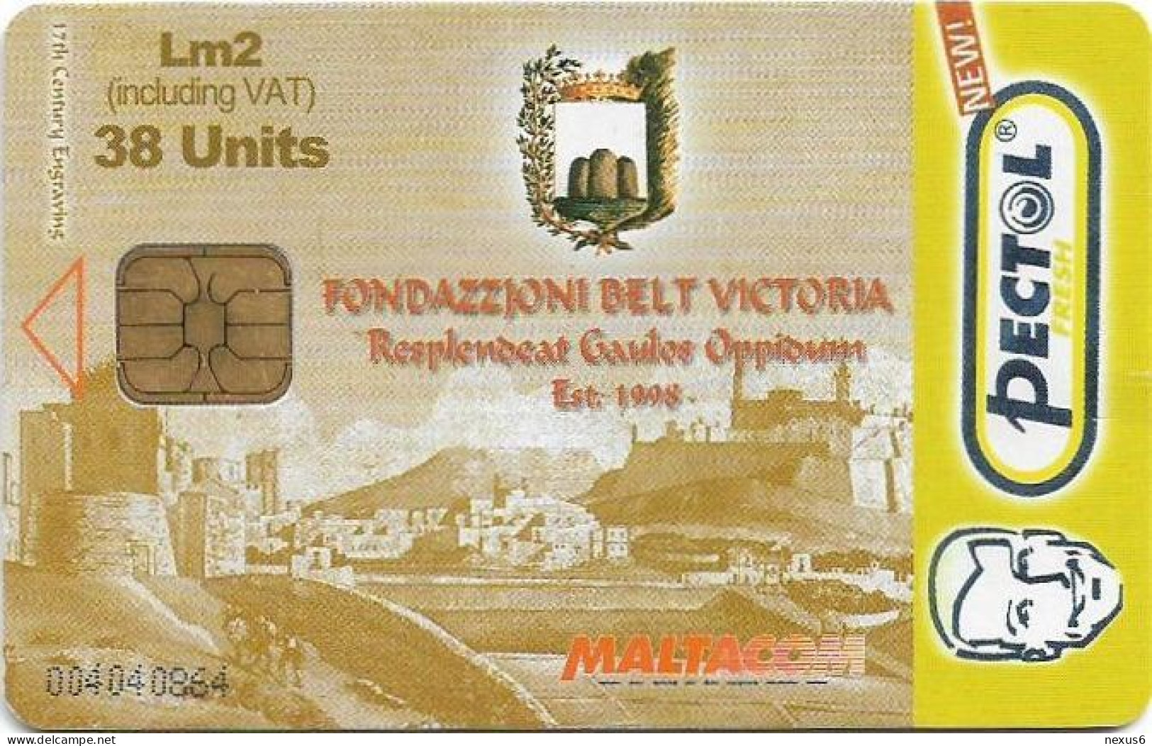 Malta - Maltacom - Faundation Belt Victoria, 07.2003, 38Units, 25.000ex, Used - Malte