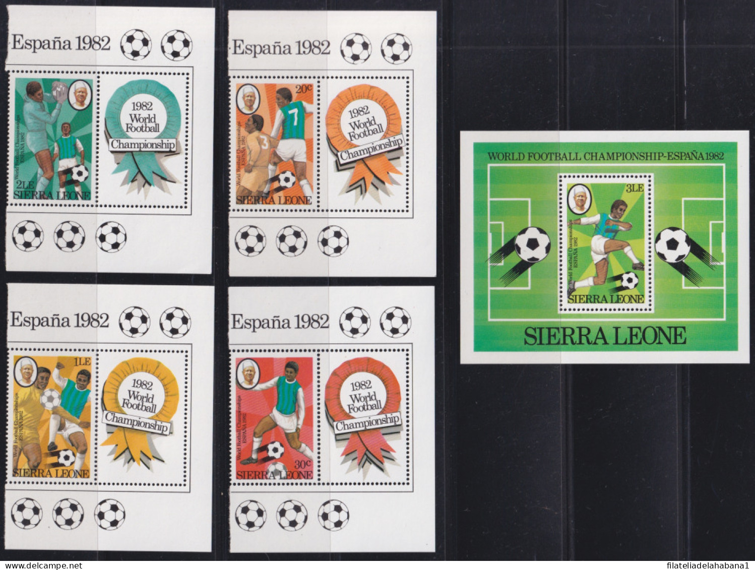 F-EX46786 SIERRA LEONE MNH 1982 CHAMPIONSHIP SOCCER FOOTBALL. - 1982 – Espagne