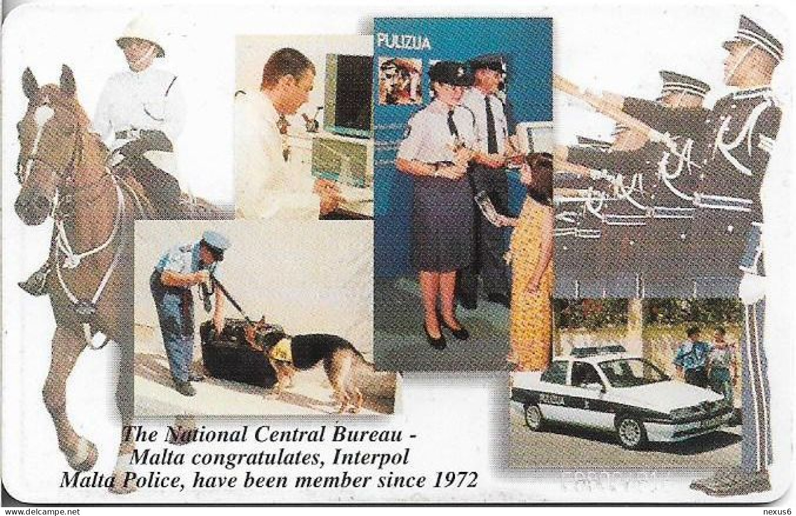 Malta - Maltacom - Interpol 75 Years, 09.1998, 40Units, 10.000ex, Used - Malte
