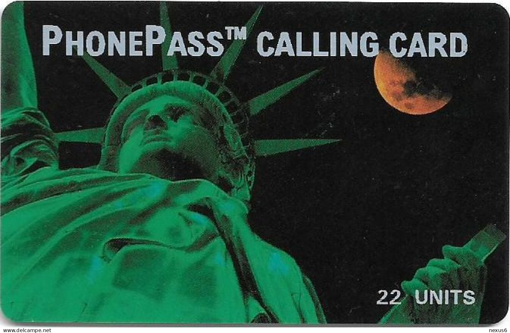USA - LDDS Worldcom - Statue Of Liberty (PhonePass), 1997, Remote Mem. 22U, Used - Sonstige & Ohne Zuordnung