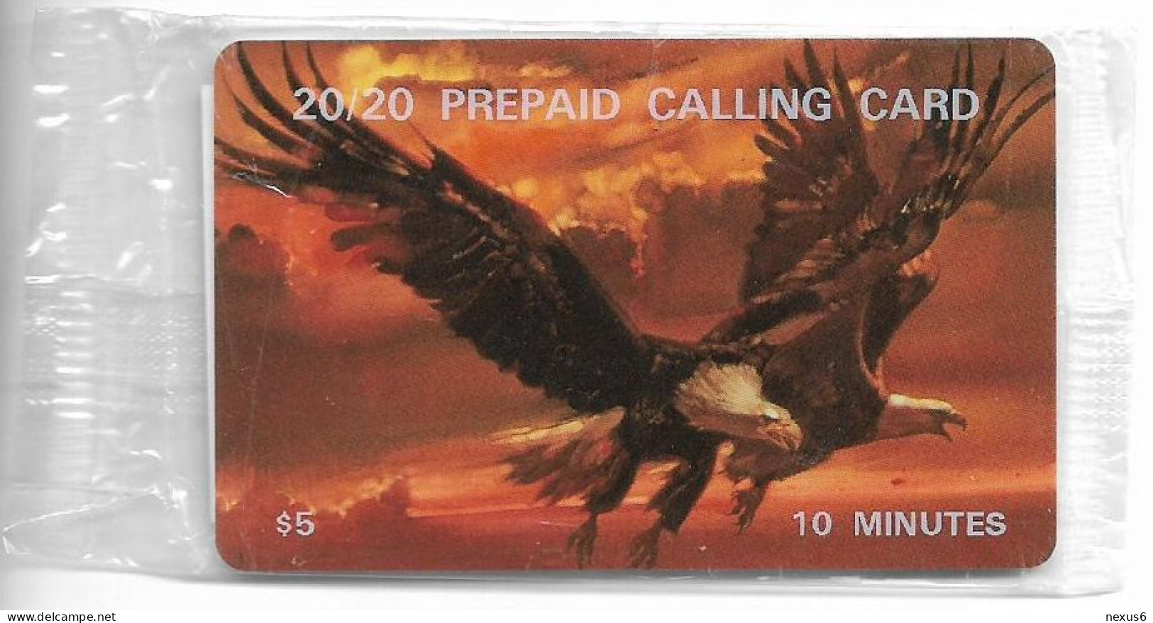 USA - LDDS Worldcom - Bald Eagles Flying (20/20 Prepaid), 1997, Remote Mem. 5$, NSB - Autres & Non Classés