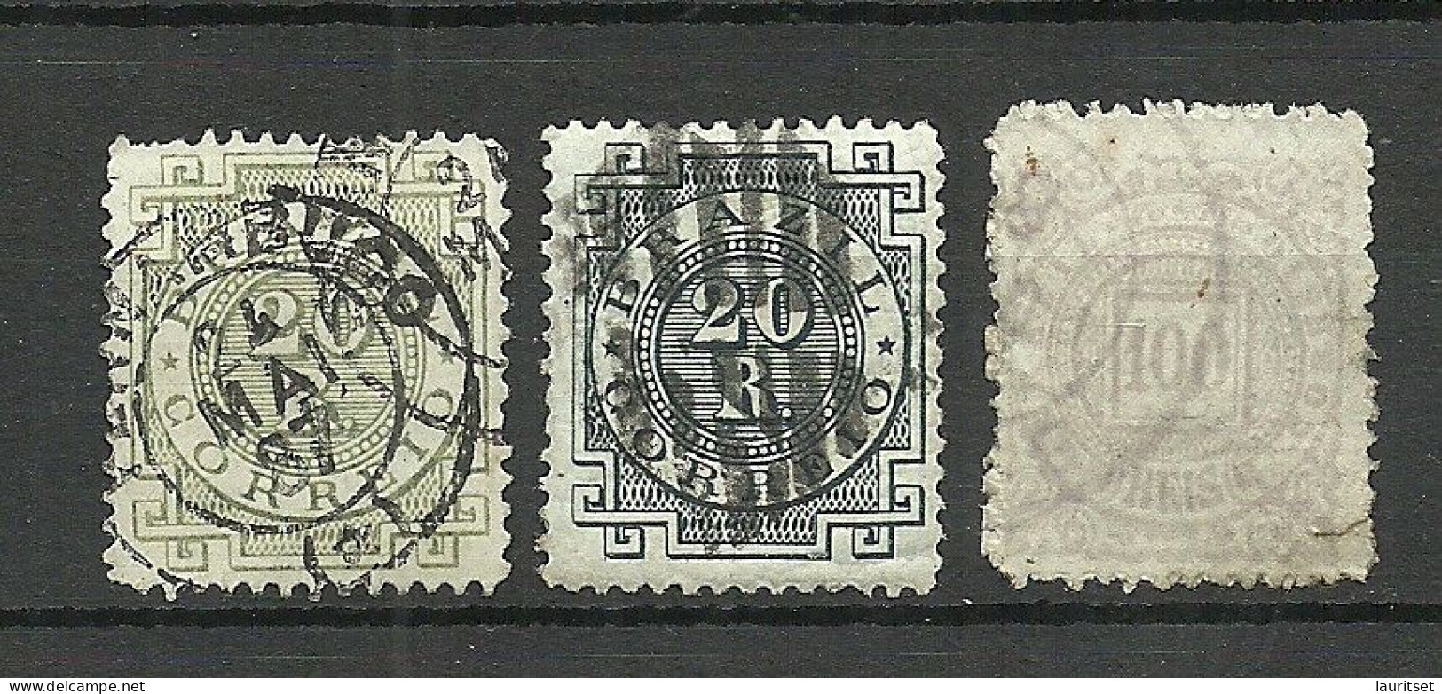 BRAZIL Brazilia O 1884/1885 Michel 59 - 61 O - Gebruikt