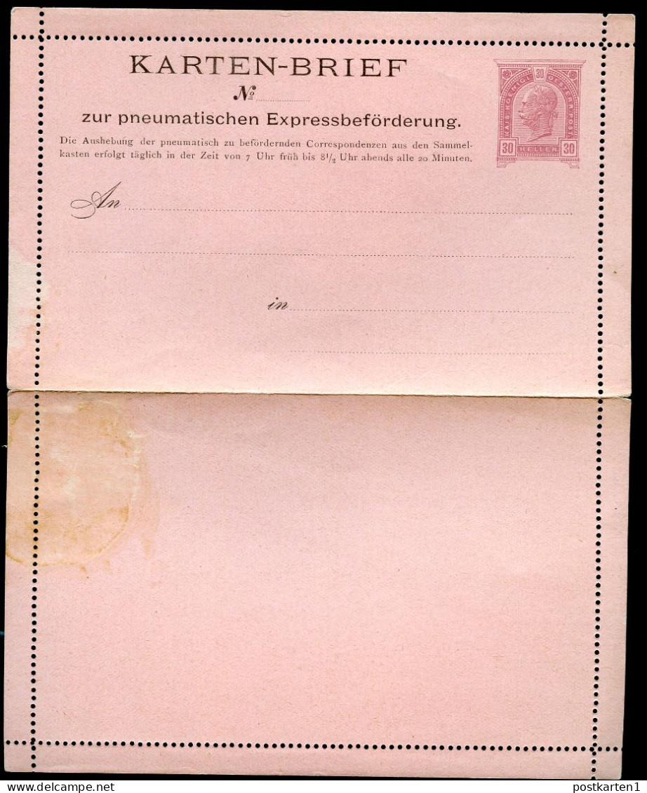 Rohrpost-Kartenbrief RK7 Postfrisch 1900 Kat.20,00€ - Cartes-lettres