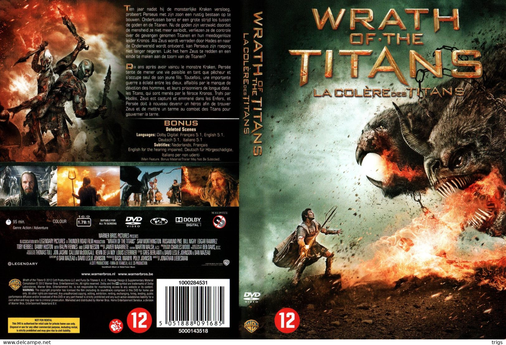 DVD - Wrath Of The Titans - Action, Adventure
