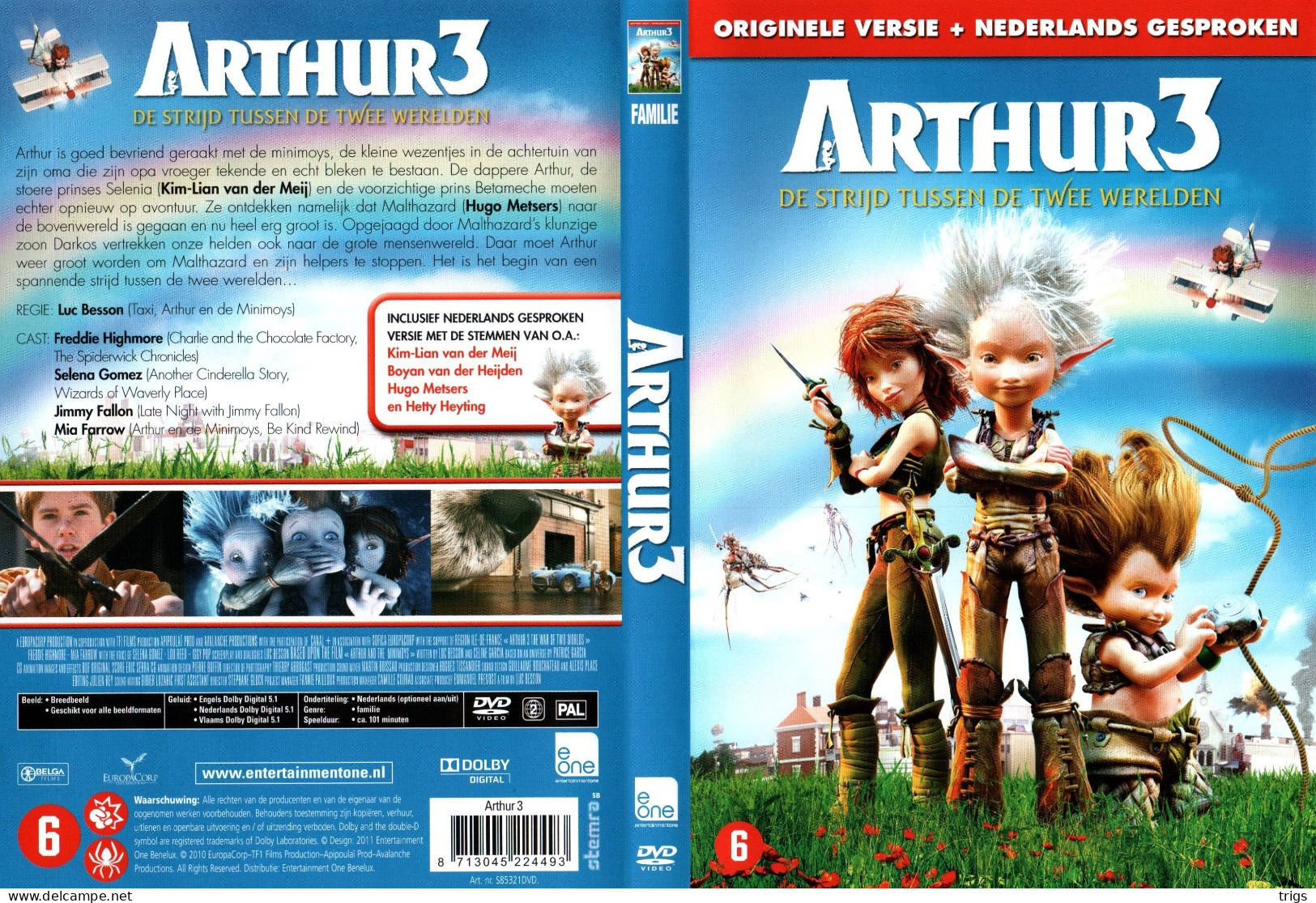 DVD - Arthur 3: De Strijd Tussen De Twee Werelden - Cartoni Animati