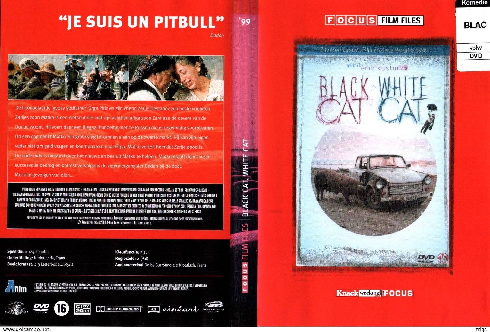 DVD - Black Cat, White Cat - Cómedia
