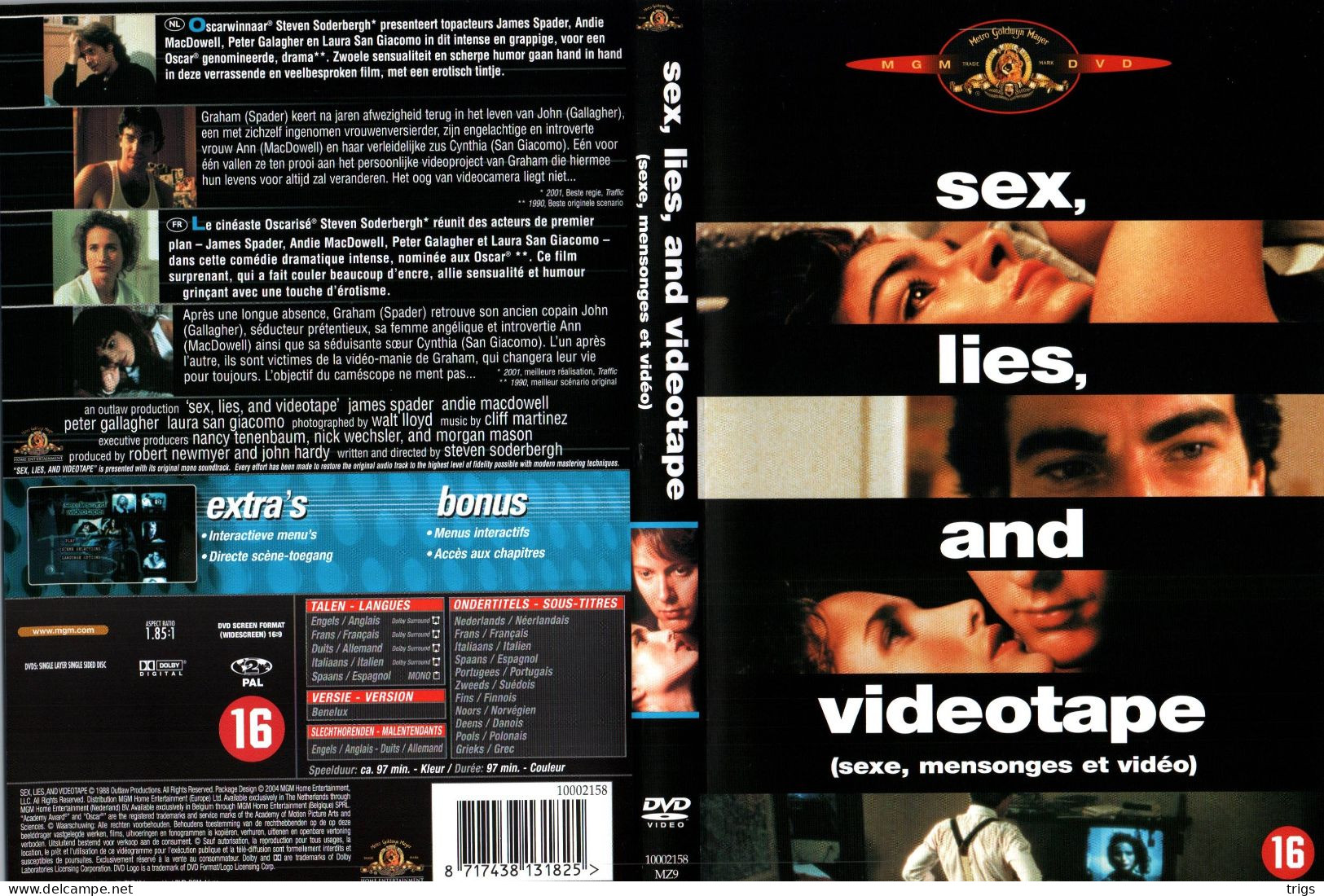 DVD - Sex, Lies, And Videotape - Dramma