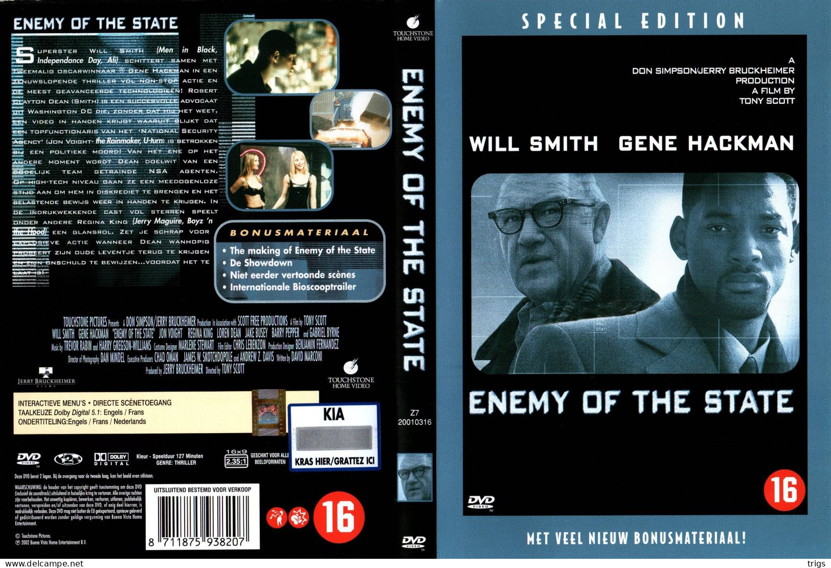 DVD - Enemy Of The State - Crime