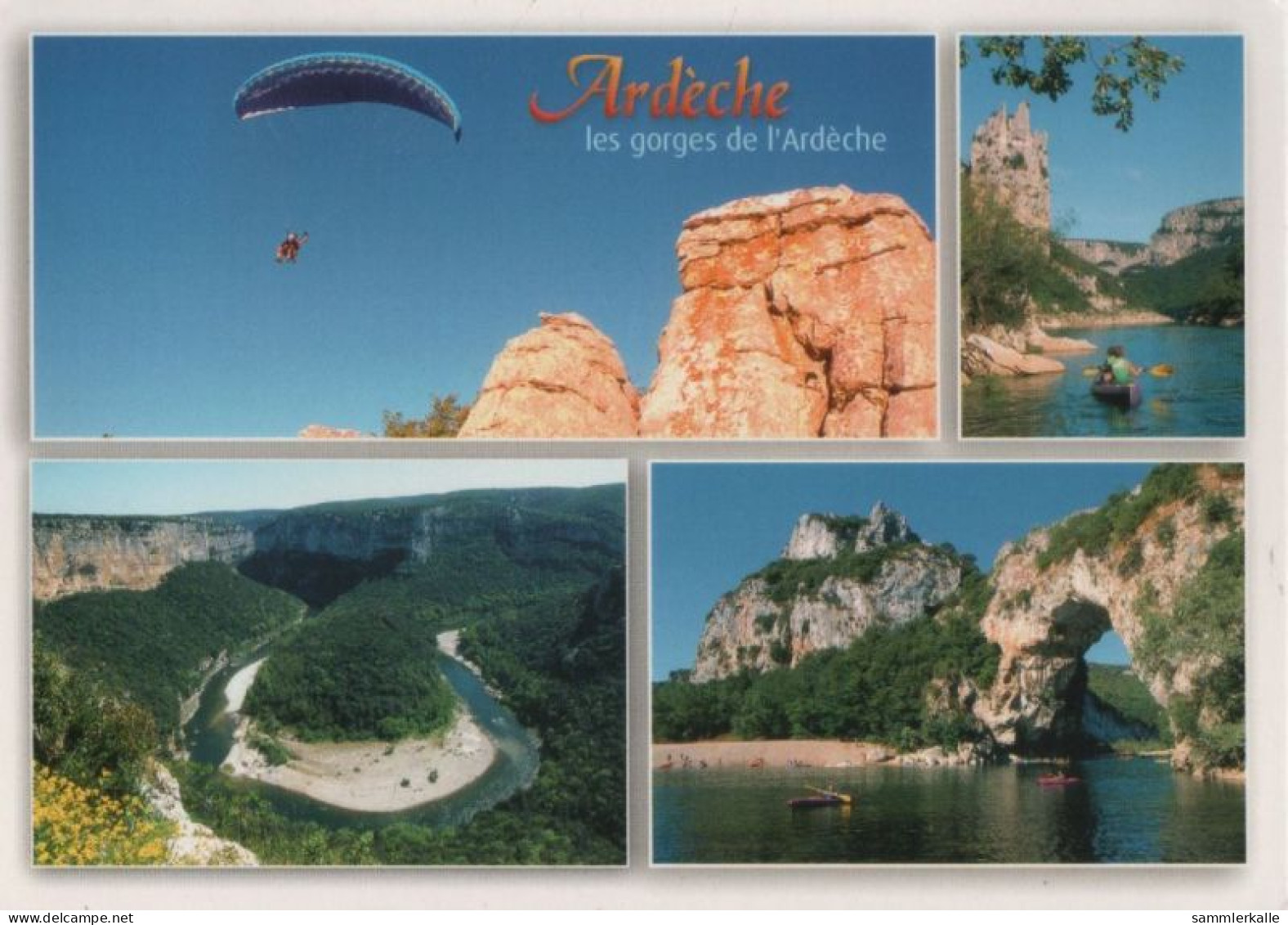 75446 - Frankreich - Ardèche - 4 Teilbilder - Ca. 1995 - Autres