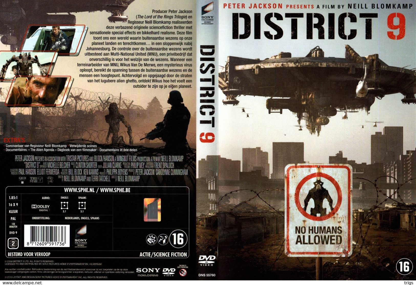 DVD - District 9 - Sciences-Fictions Et Fantaisie