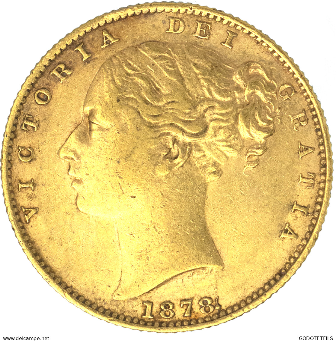 Royaume-Uni- Souverain Victoria 1878 Londres - 1 Sovereign