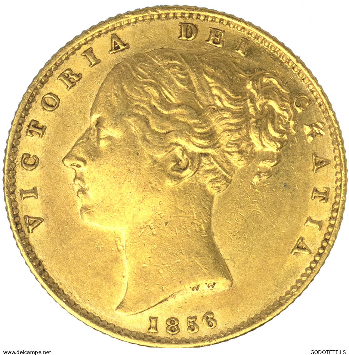 Royaume-Uni- Souverain Victoria 1856 Londres - 1 Sovereign