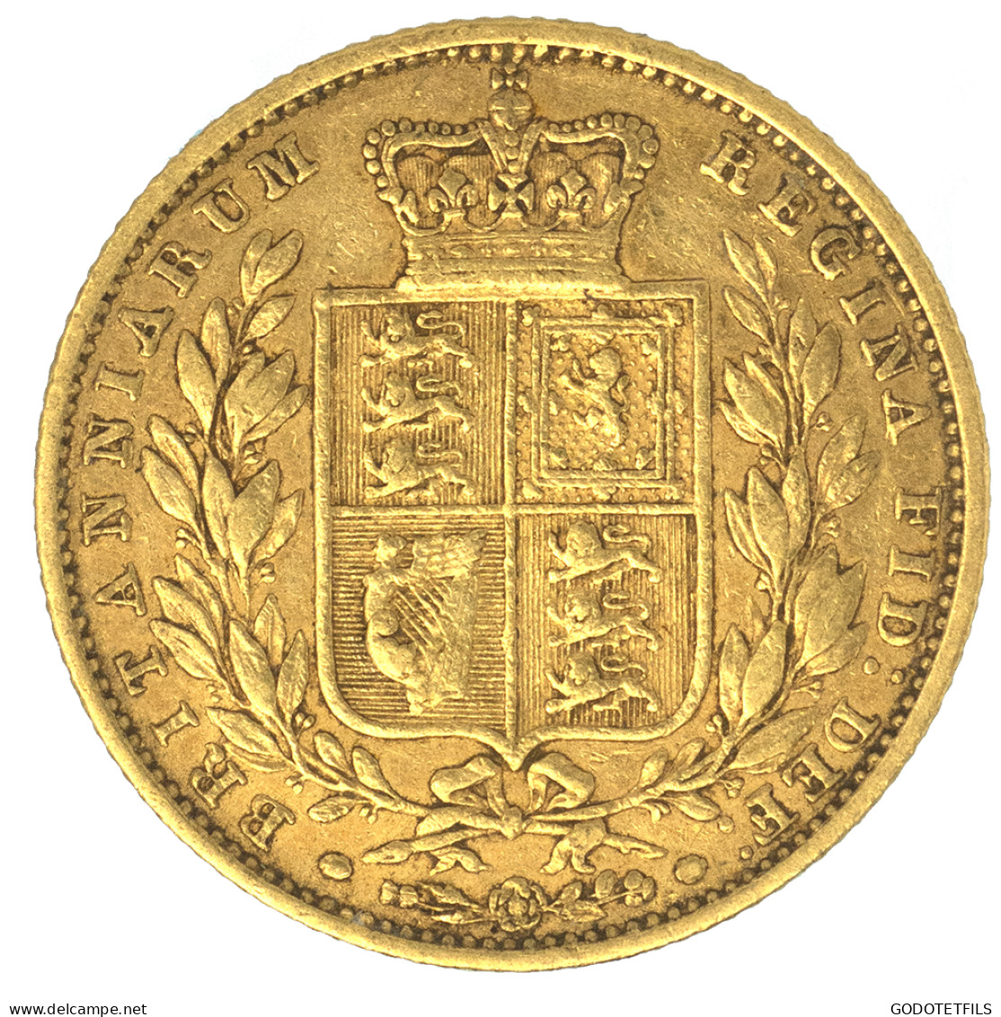 Royaume-Uni- Souverain Victoria 1853 Londres - 1 Sovereign