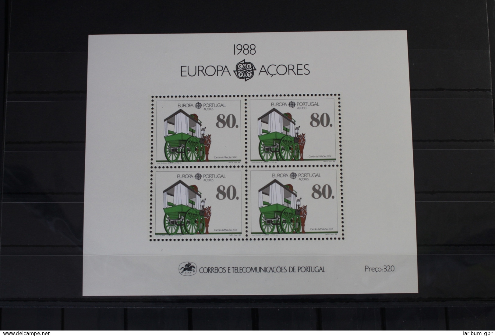 Portugal Azoren Block 9 Mit 390 Postfrisch #VJ991 - Açores