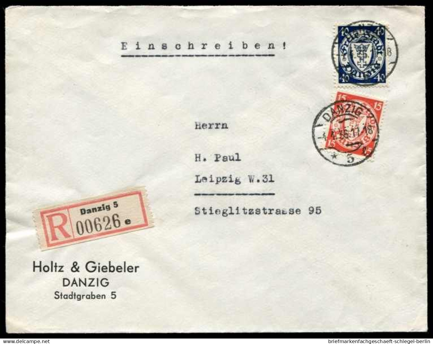 Danzig, 214y + 248, Brief - Lettres & Documents