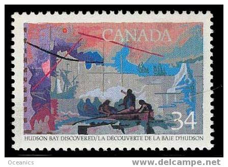 Canada (Scott No.1107i - Timbre Avec La Variété (pantère Rose) / Pink Penter Variety Block) [**] - Variedades Y Curiosidades