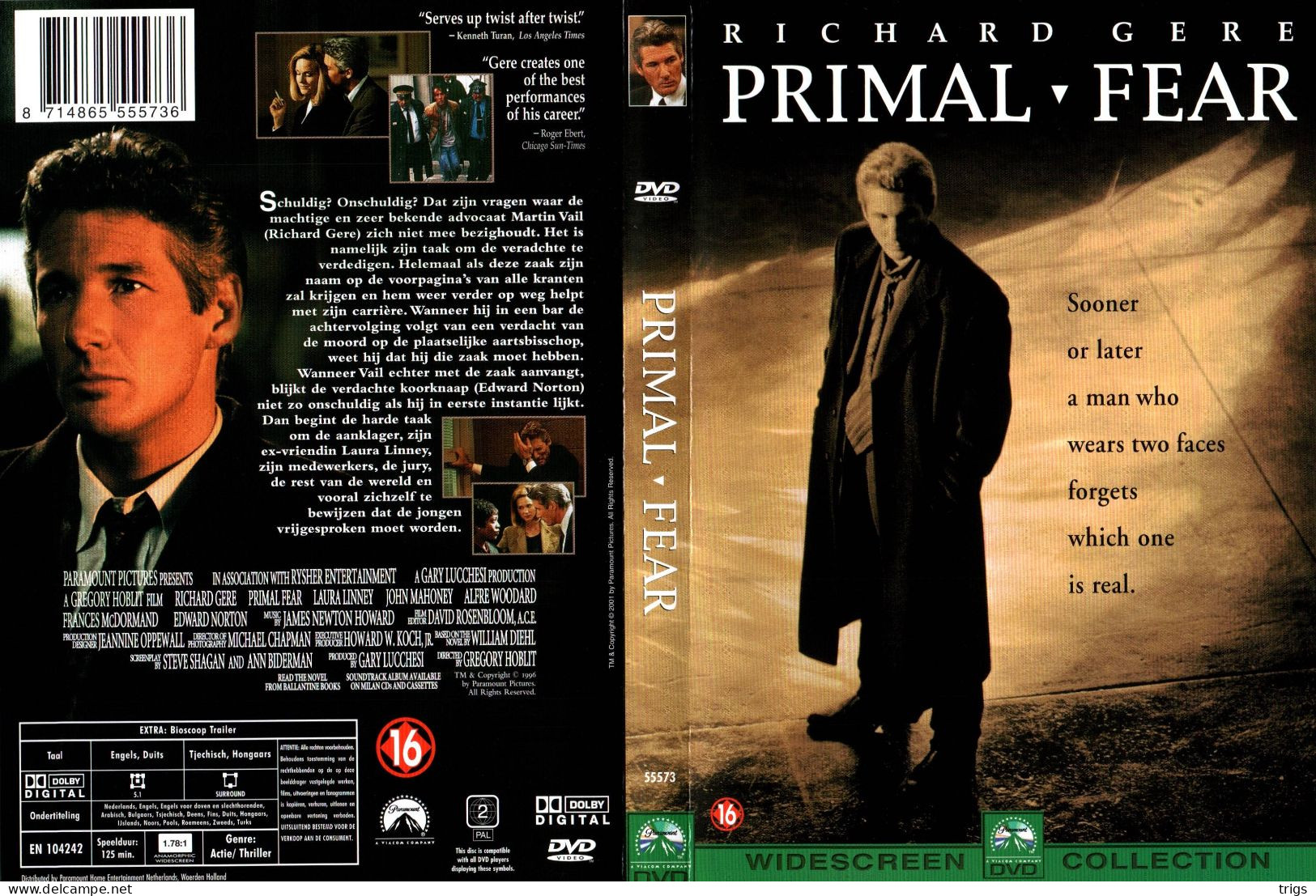 DVD - Primal Fear - Polizieschi