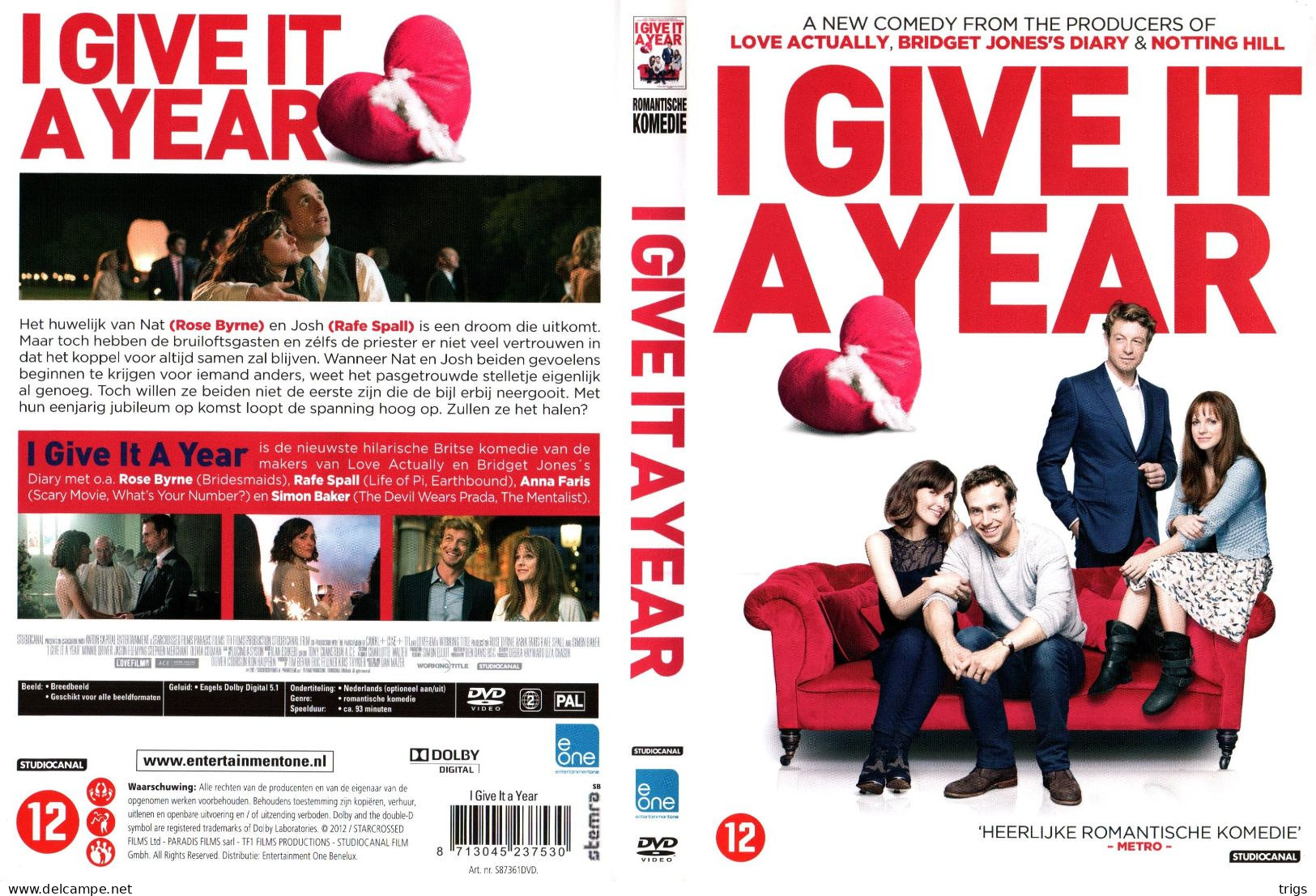 DVD - I Give It A Year - Comédie
