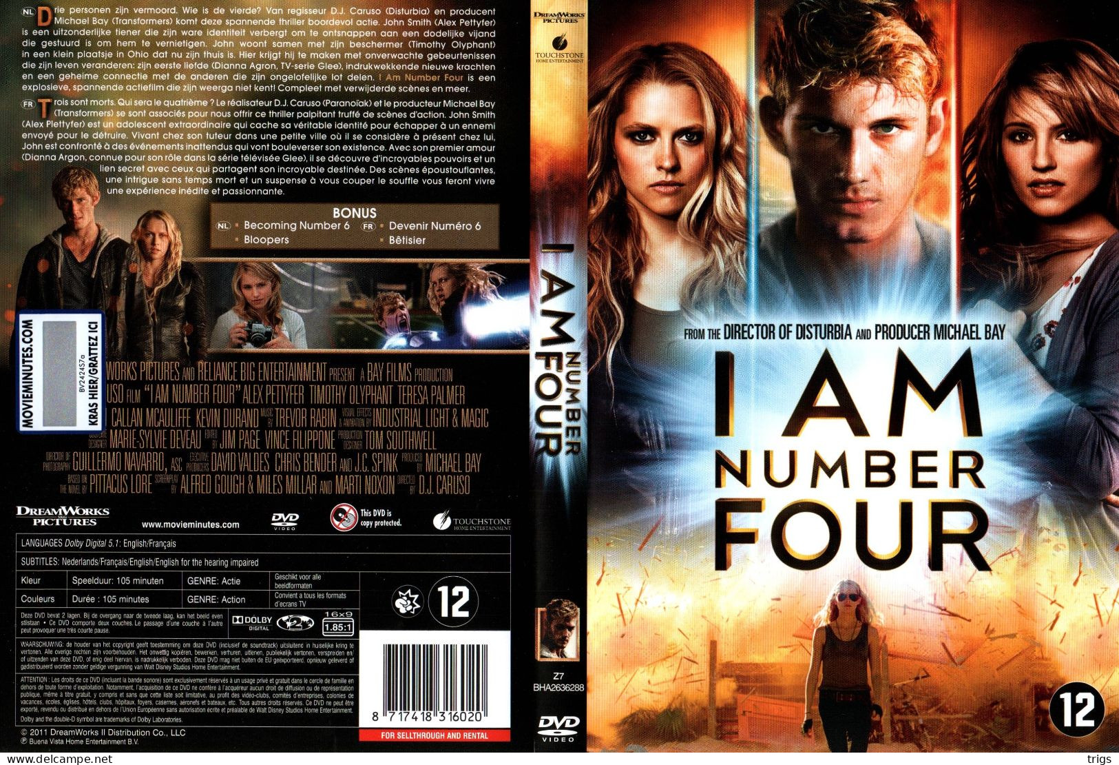 DVD - I Am Number Four - Action, Adventure