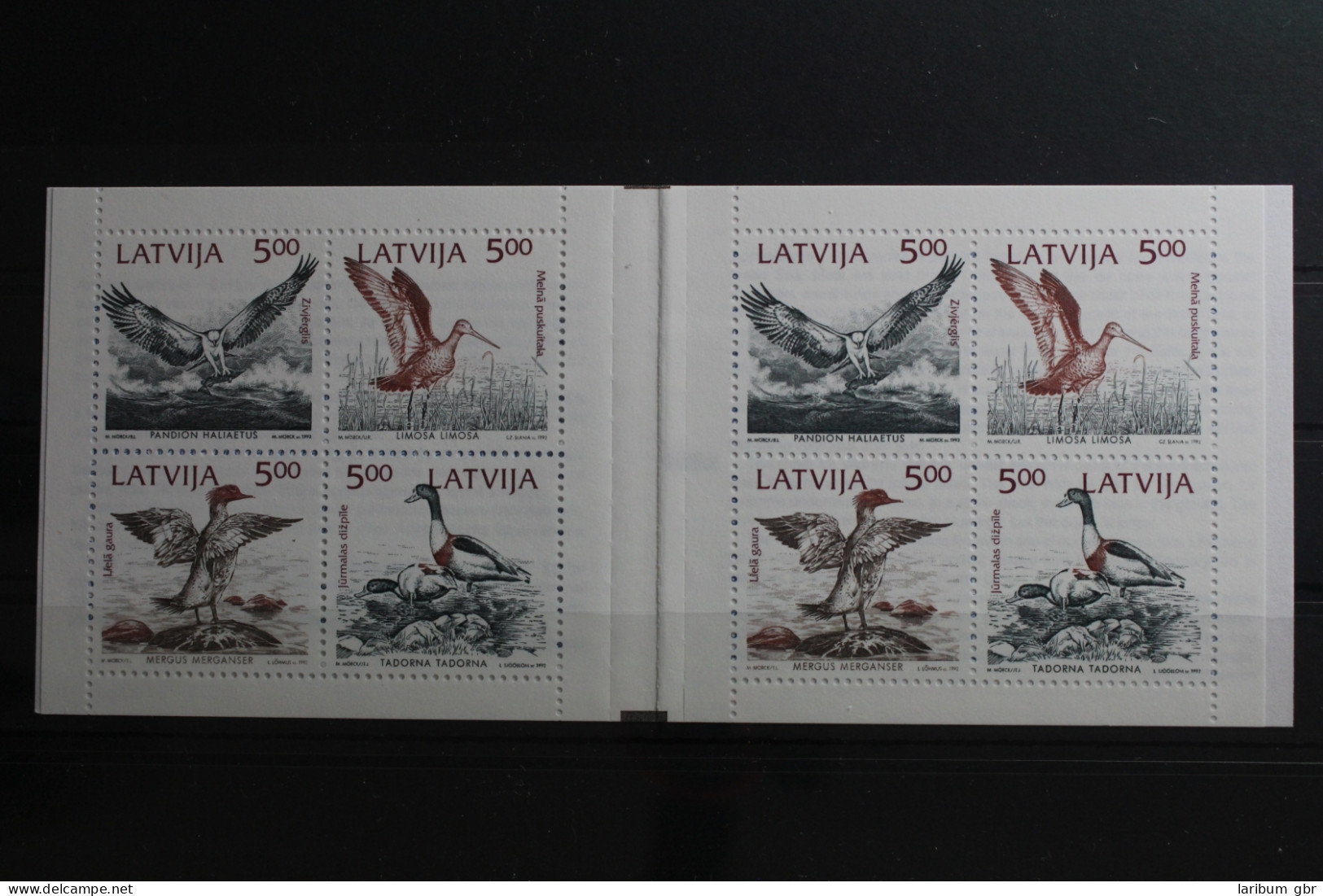 Lettland 340-343 Postfrisch Als Markenheft #TD619 - Letonia
