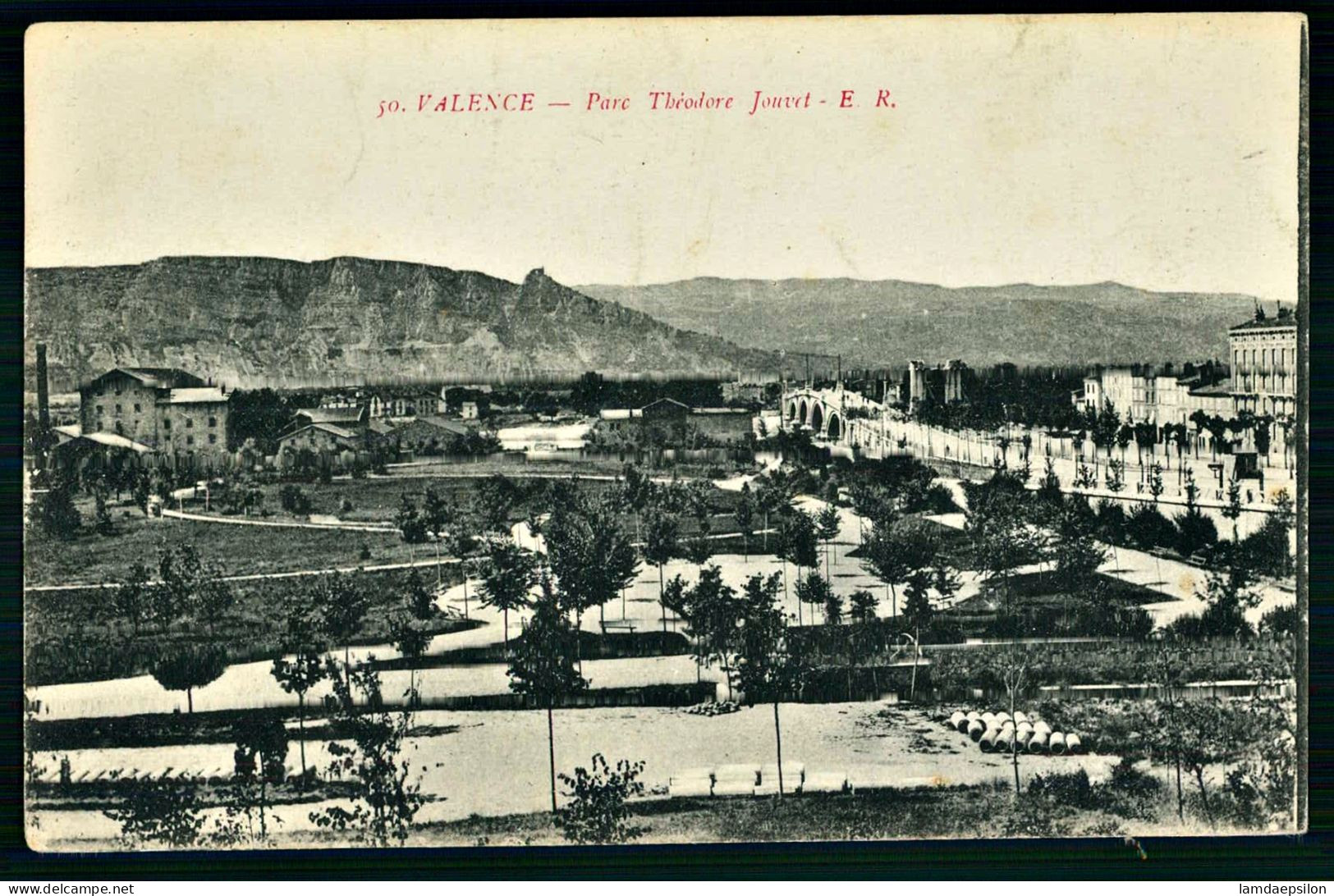 A69  FRANCE CPA VALENCE - PARC THEODORE JOUVET - Collections & Lots