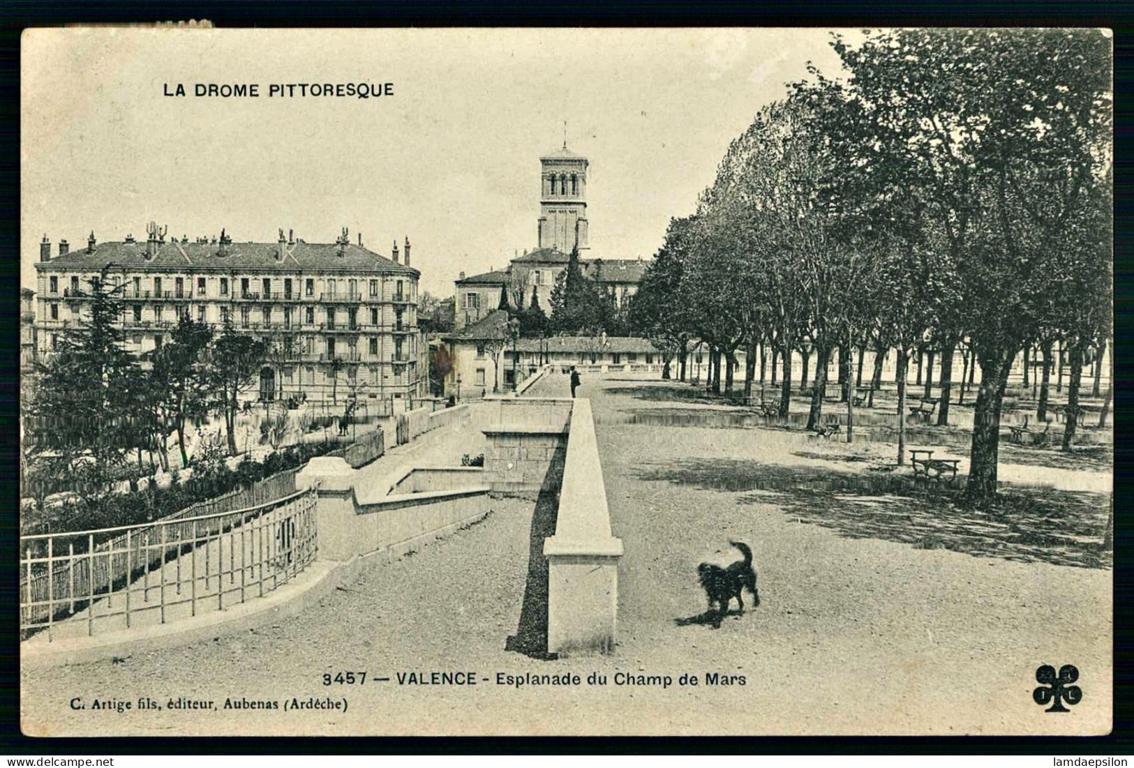 A69  FRANCE CPA VALENCE - ESPLANADE DU CHAMP DE MARS - Sammlungen & Sammellose