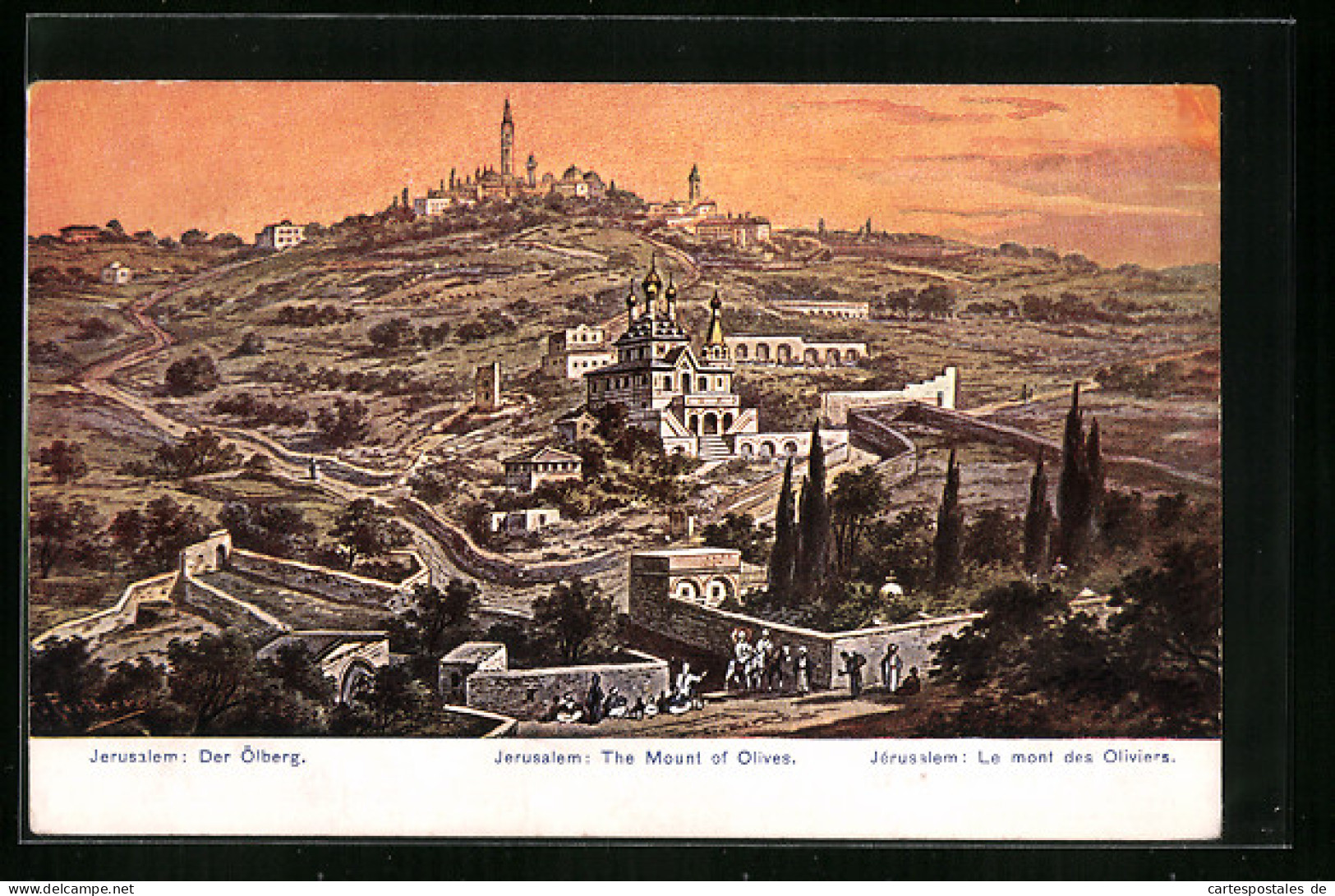 Künstler-AK Friedrich Perlberg: Jerusalem, Ölberg  - Perlberg, F.