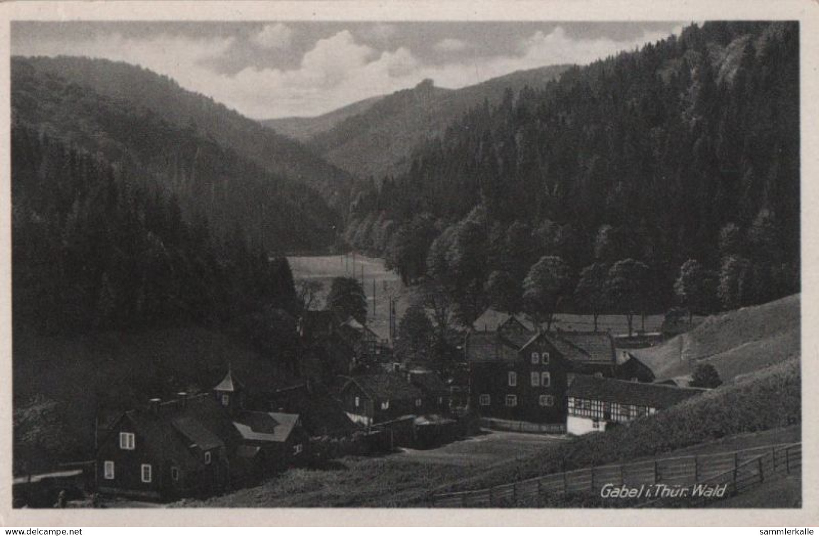 58629 - Gabel, Rennsteig - Ca. 1950 - Hildburghausen